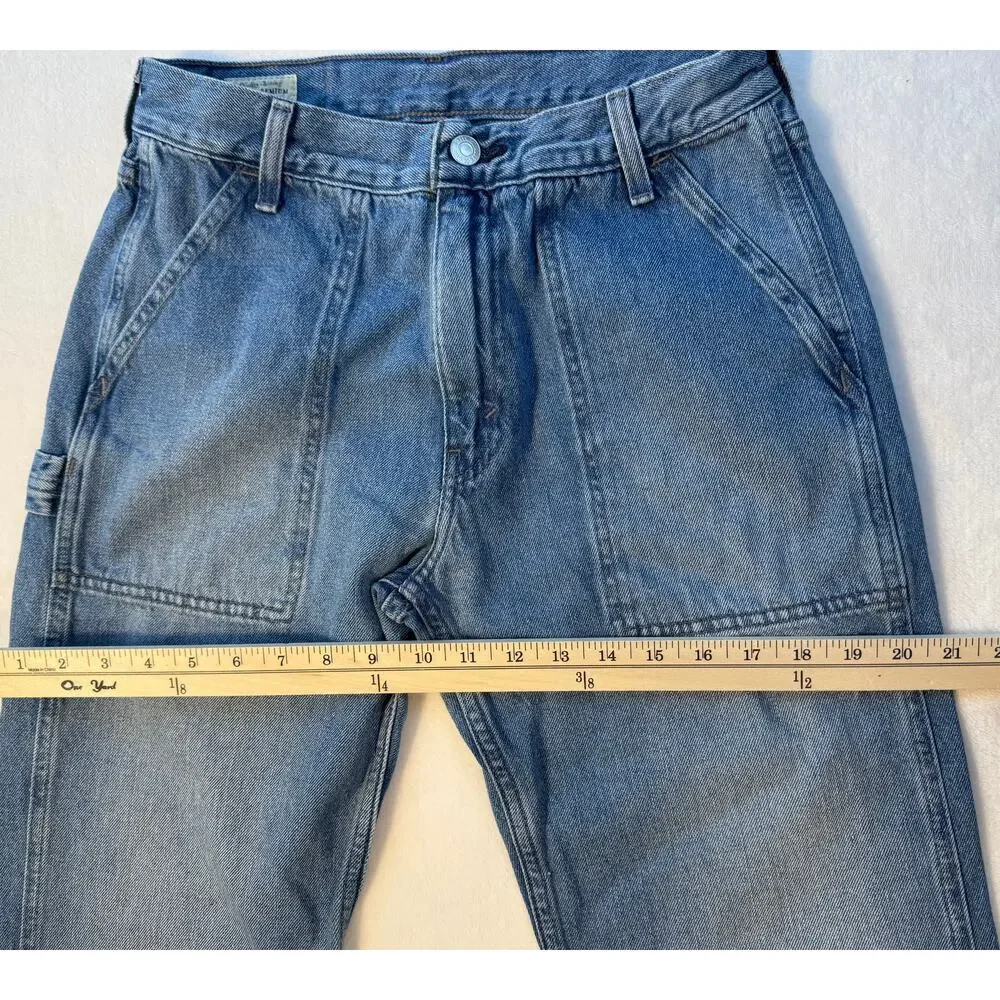 Levis Mens Relaxed Straight Utility Jeans 29 x 30 Premium Denim Carpenter